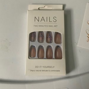 Butterfly fake nails